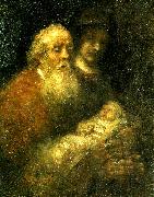 simeon i templet Rembrandt